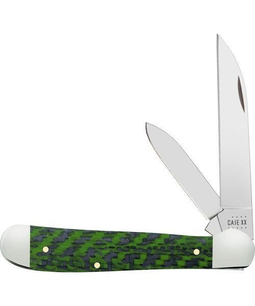 Multifunction Tools and Knives W.R. Case & Sons Cutlery Co.: Pocket Knife Case SS, Green / Black