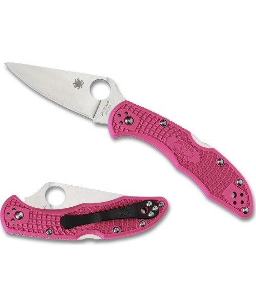 Hunting and Survival Knives Spyderco, Inc.: sulankstomas peilis Spyderco C11FPPNS30V Delica Pink Heels