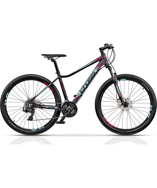 City Bikes : Dviratis Cross Causa SL1 21G, 27.5", dydis 15,5" (40cm), juodas