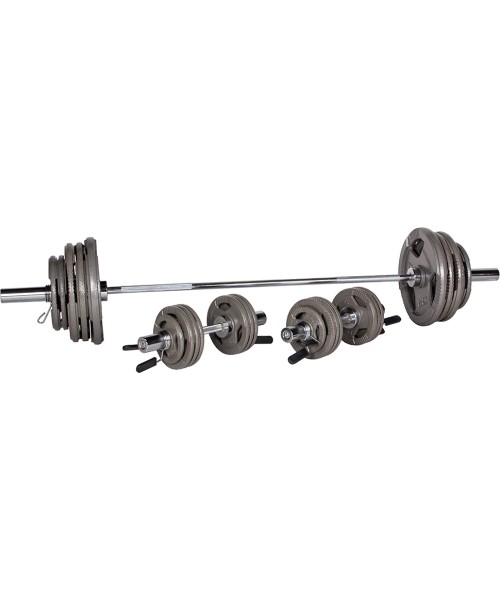 Adjustable Dumbbells inSPORTline: Olympic Plate-Loaded Dumbbell Set inSPORTline Hamerton 180 cm + 50 cm/50 mm 150 kg