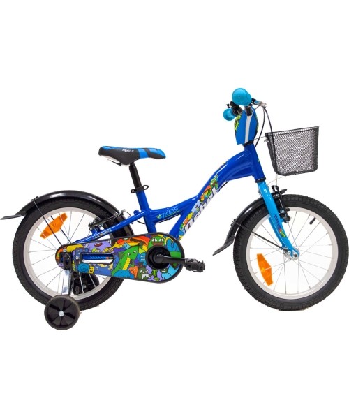 Laste- ja noortejalgrattad : Dviratis 4KIDS Rebel 16", Size 10" (25.5 cm), mėlynas