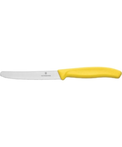 Cutlery : Peilis pomidorams Victorinox 6.7836.L118, dantytas, 11cm, geltonas