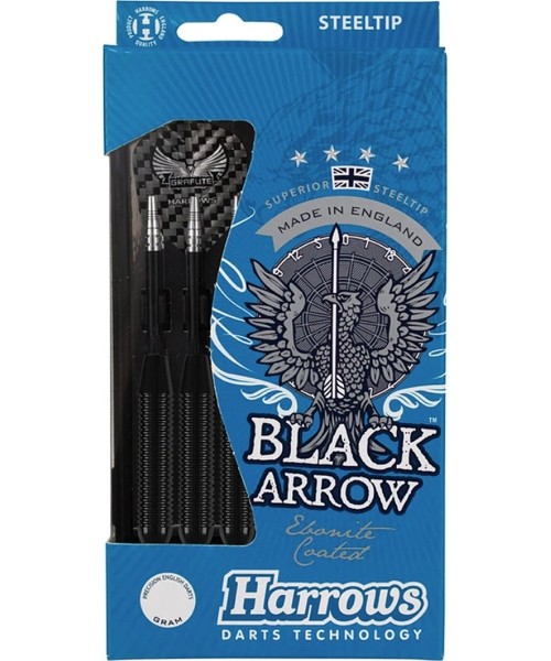 Noolemängu nooled Harrows: Smiginio strėlytės Harrows Steeltip Black Arrow 5307 3x24gR