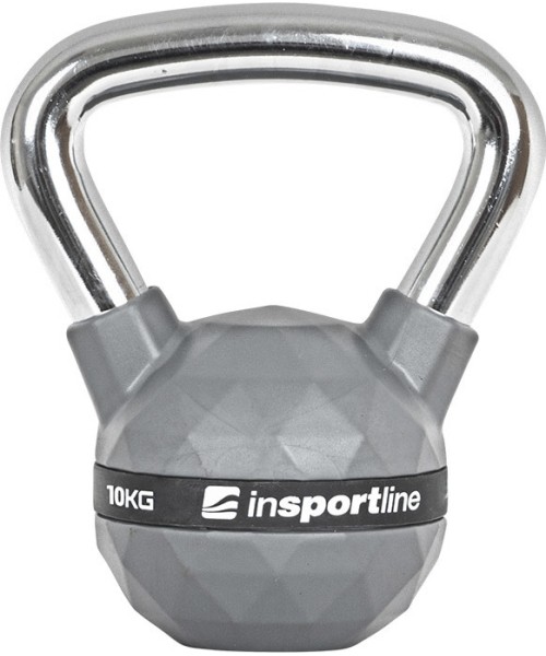 Kummkattega sangpommid inSPORTline: Gumuota gira inSPORTline PU 10 kg