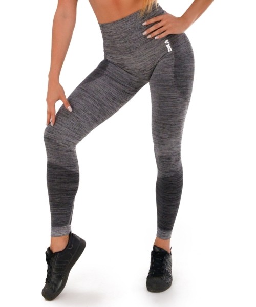 High Waist Leggings Boco Wear: Moteriškos tamprės Boco Wear Grey Melange Push Up