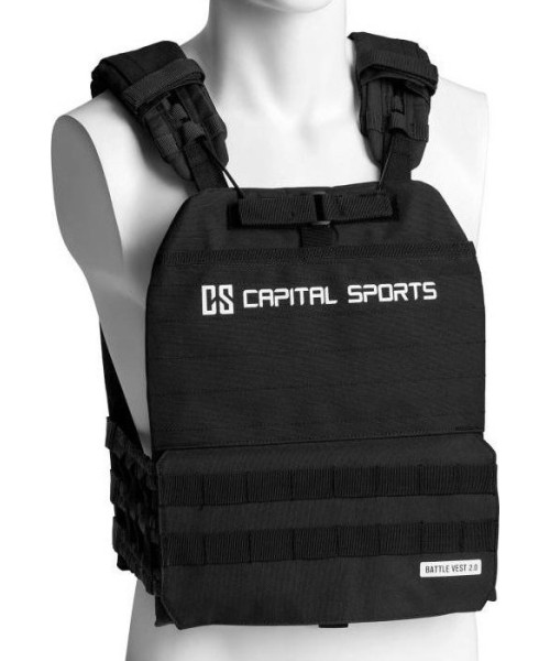 Raskusvestid Capital Sports: Pasunkinta liemenė Capital Sports Battlevest 2.0 2 x 4 kg – juoda