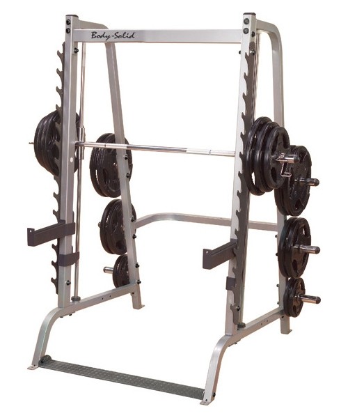 Barbell & Squat Stands Body-Solid: Profesionalus jėgos stovas Body-Solid GS348 - surinktas