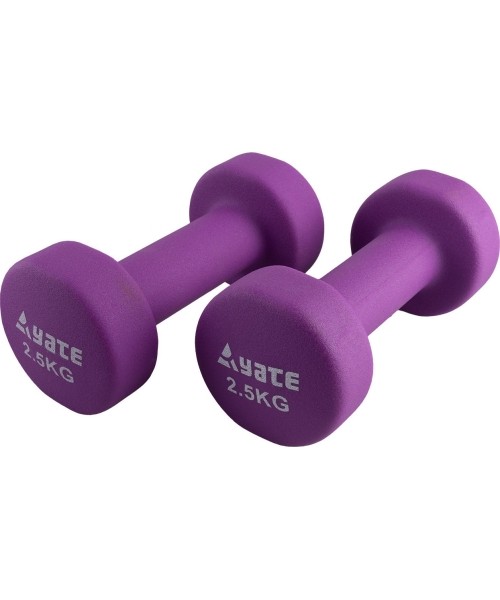 Dumbbells for Aerobics Yate: Neopreniniai fitneso hanteliai Yate 2vnt. x 2,5kg