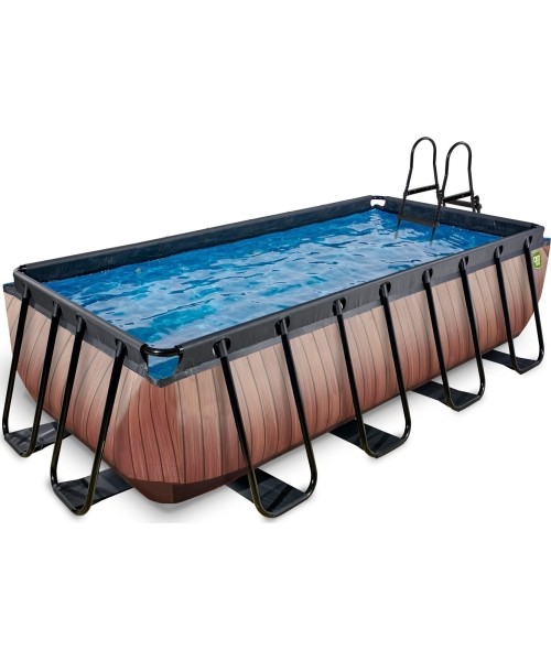 Above Ground Pools Exit: Baseinas EXIT Wood 400 x 200 x 100 cm su pompa su filtru