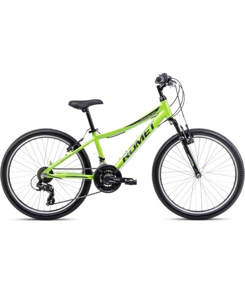 Children's and Junior Bikes Romet: Dviratis Romet Rambler 24 2024 green-graphite