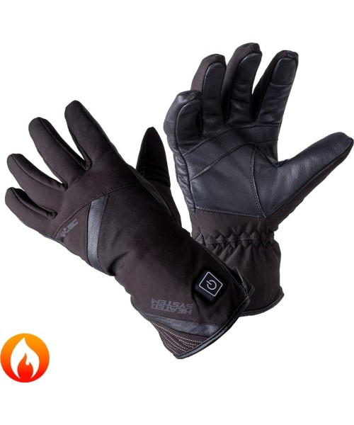 Heated Gloves W-TEC: Heated Motorcycle/Cycling Gloves W-TEC HEATnoir