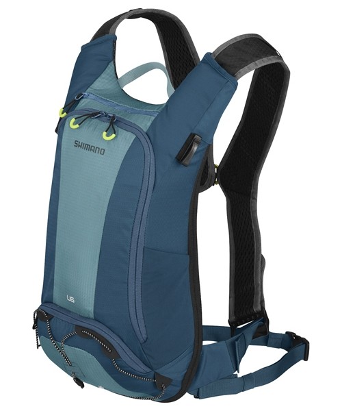 Outdoors Backpacks Shimano: Kuprinė Shimano Unzen 6 Aegean, mėlyna, 6l, su hidravimo funkcija