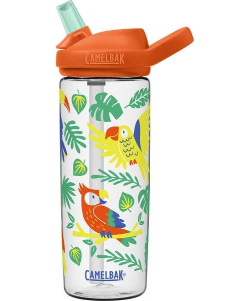 Matkapudelid ja tassid CamelBak: eddy+ Kids 0,6L Tropiniai paukščiai