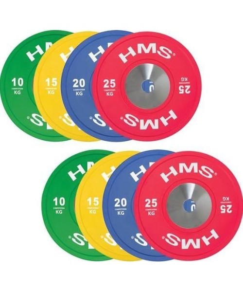 Rubber-Coated Ruberton Plates HMS: TBR PROFI RINKINYS OLIMPINIS BAMPERIŲ RINKINYS HMS