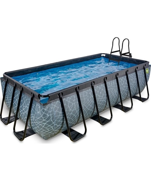 Above Ground Pools Exit: Baseinas EXIT Stone 400 x 200 x 100 cm pompa su filtru