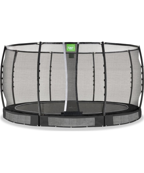 Maasisse paigaldatavad batuudid Exit: EXIT Allure Premium ground trampoline ø427cm - black