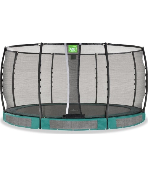 Maasisse paigaldatavad batuudid Exit: EXIT Allure Premium ground trampoline ø427cm - green