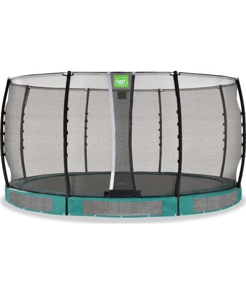 Maasisse paigaldatavad batuudid Exit: EXIT Allure Classic ground trampoline ø427cm - green