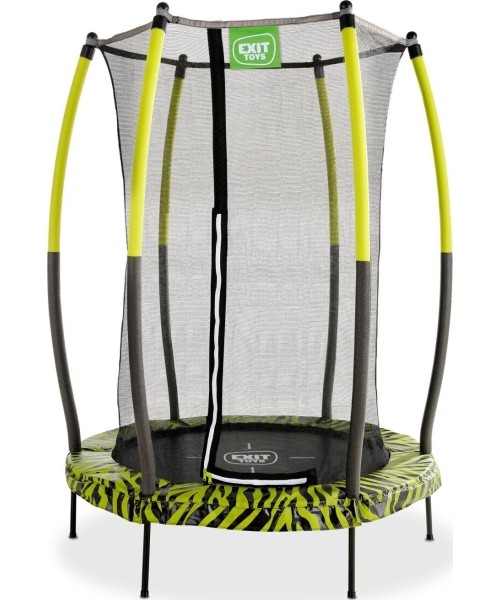 On-ground trampolines Exit: EXIT Tiggy junior trampoline with safety ø140cm - black/green