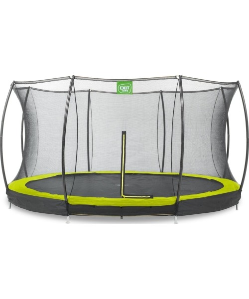 In-ground trampolines Exit: Įkasamas batutas su tinklu Exit Silhouette 427cm - Žalias