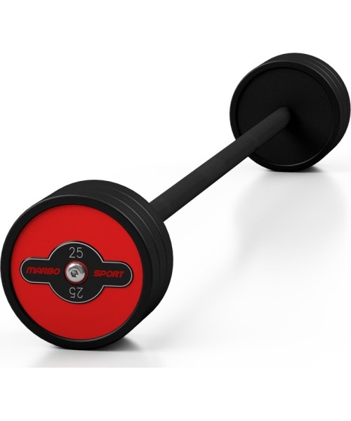 Full Weight Sets Marbo Sport: Tiesus gumuotas grifas Marbo, 25kg, raudonas