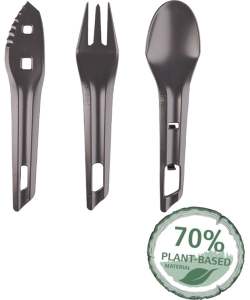 Cutlery MIL-TEC: DARK GREY THE OCYS (OUTDOOR CUTLERY SET) WILDO®