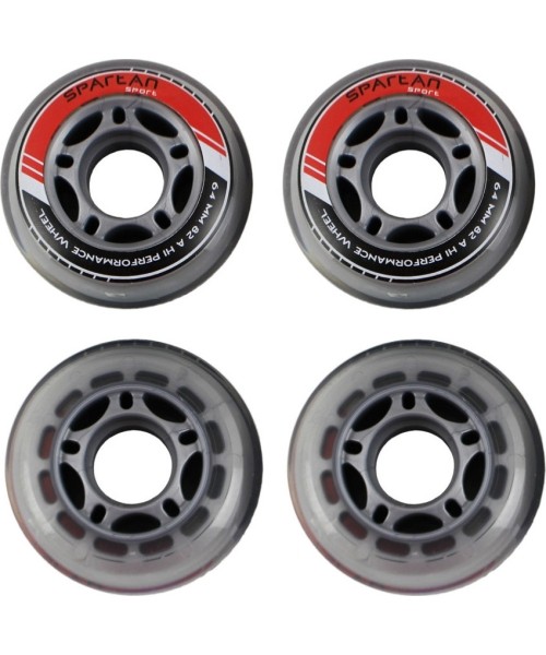 Spare Wheels for Skates Spartan: Inline Wheels Spartan 64mm, 4pcs.