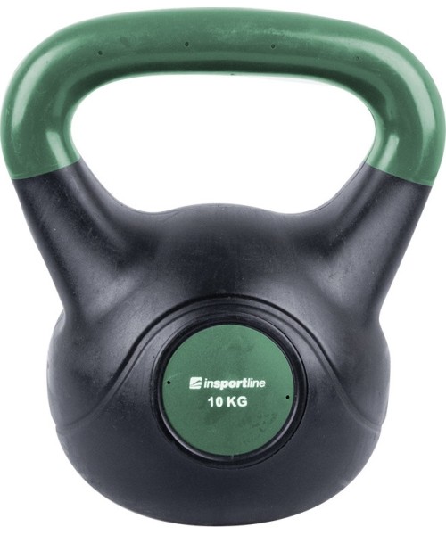 Neoprene Kettlebells inSPORTline: Dumbbell inSPORTline Vin-Bell Dark 10 kg