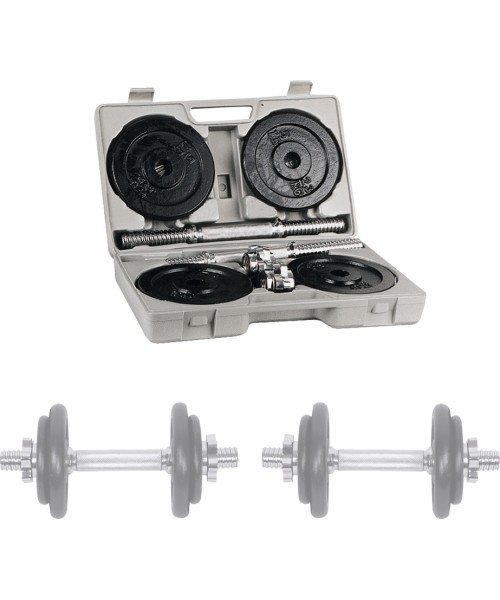 Adjustable Dumbbells inSPORTline: Dumbbell Set with a Case 2 x 10 kg