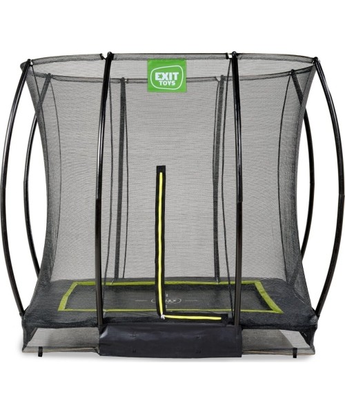 Maasisse paigaldatavad batuudid Exit: EXIT Silhouette ground trampoline 153x214cm with safety net - black