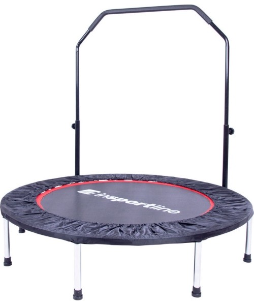 Fitness Trampolines inSPORTline: Fitneso batutas su reguliuojamo aukščio rankena inSPORTline Profi PRO 122 cm