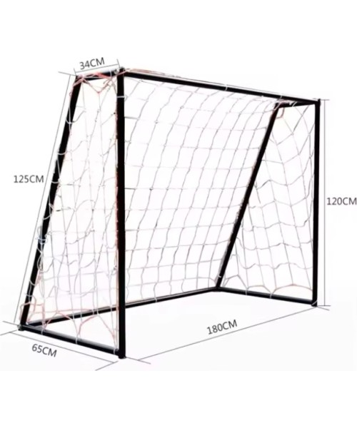 Jalgpalliväravad Fitker: Plieniniai mobilūs futbolo vartai FITKER 180x120x65cm