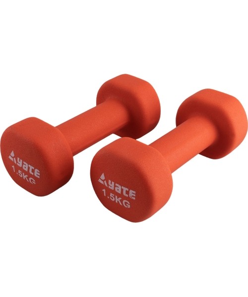 Dumbbells for Aerobics Yate: Neopreniniai fitneso hanteliai Yate 2vnt. x 1,5kg