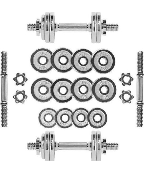 Chrome Dumbbells HMS: STC15 HANTELIŲ RINKINYS LAGAMINE HMS