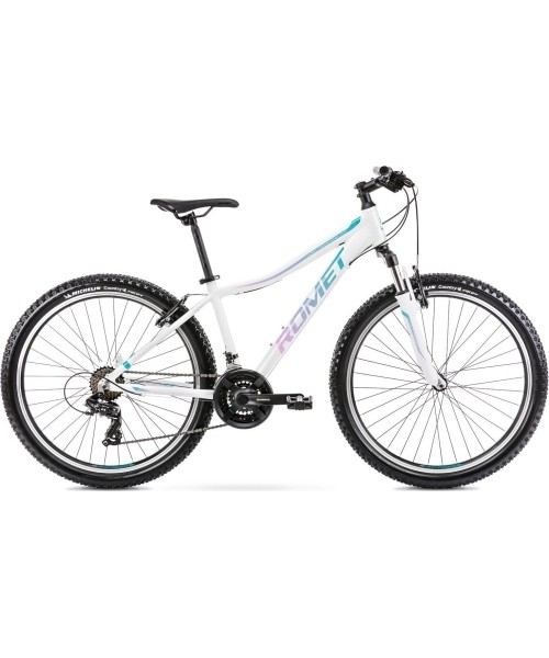 City Bikes Romet: Dviratis Romet Jolene 6.1 2024 white-green-violet