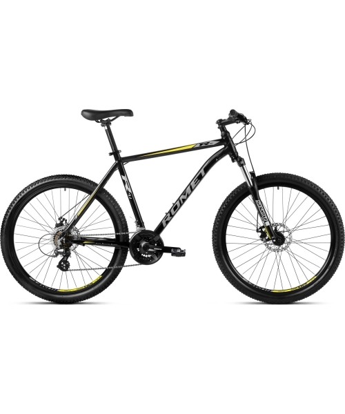 Linnarattad Romet: Dviratis Romet Rambler R7.1 27.5" 2023 black-grey-gold