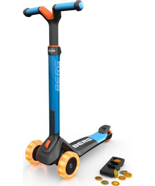 Children's Scooters BERG: BERG Nexo Foldable Lights Magnet-deck Blue