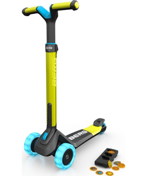 Children's Scooters BERG: BERG Nexo Foldable Lights Magnet-deck Lime