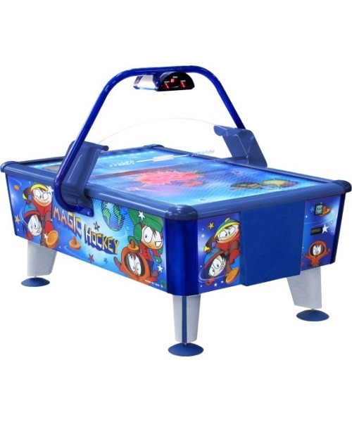 Table Hockey : "Airhockey Magic", 163x107 cm, mėlyna-raudona-balta, skirtas komerciniam naudojimui, be monetų tikrintuvo