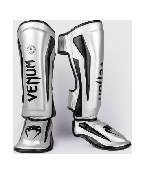 Jala kaitse Venum: Venum Elite Standup Shinguards - Silver/Black