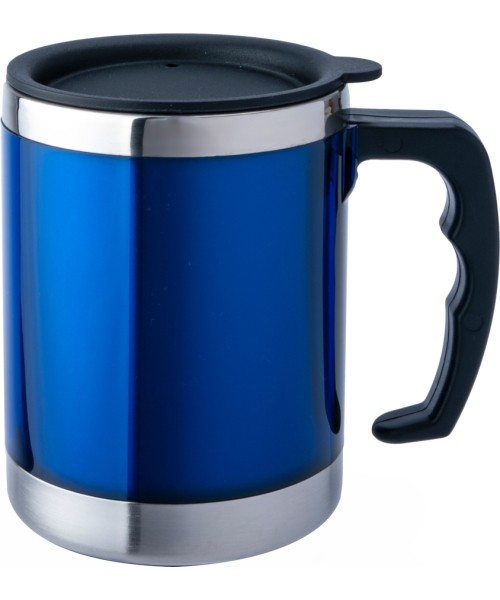 Termosed BasicNature: Thermal Mug BasicNature roostevabast terasest keeduklaas, 0.42L, sinine