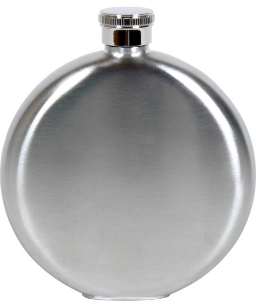 Matkapudelid ja tassid BasicNature: BasicNature Hip flask 'Brush, round'