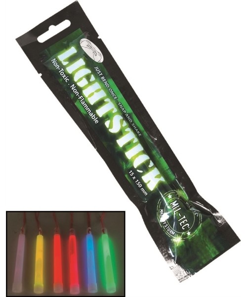 Matkapudelid ja tassid MIL-TEC: GREEN 12 H LIGHT STICK 1,5 X 15 CM