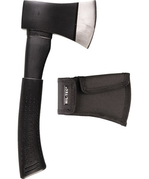 Axes MIL-TEC: BLACK HATCHET STEEL WITH COVER