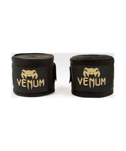 Boxing Wraps & Gel Undergloves Venum: Bintas boksui Venum Kontact, juoda-auksinė 2.5m