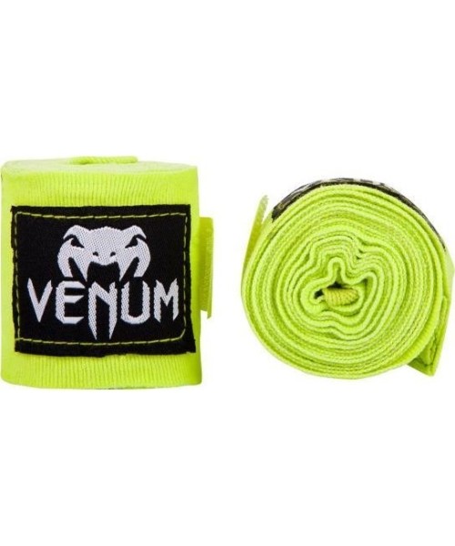 Boxing Wraps & Gel Undergloves Venum: Venum Kontact Boxing Handwraps - 4m - Neo Yellow