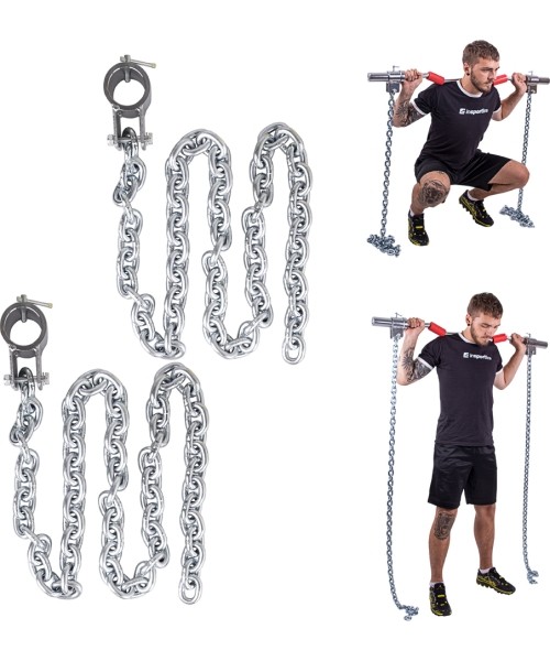 Barbell Bar Locks inSPORTline: Svorio kėlimo grandinės inSPORTline Chainbos 2x10kg