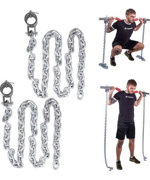 Barbell Bar Locks inSPORTline: Weight Lifting Chains inSPORTline Chainbos 2x15kg