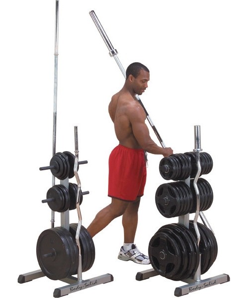 Bar Racks Body-Solid: Storage Rack for Bars and Weight Plates Body-Solid GOWT Olympic 2in1