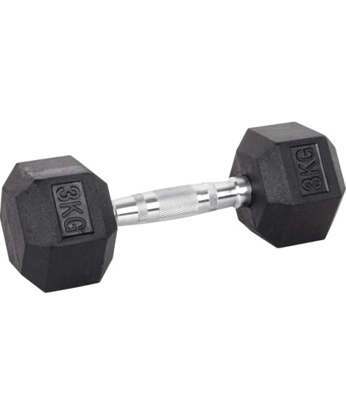 Hexagon Dumbbells inSPORTline: Šešiakampis hantelis inSPORTline HEX 3kg